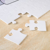 ヒップポとしてヴェールをつけた花嫁 ジグソーパズル (側面)