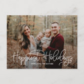 ヒップライティング ハッピー ホリデー ポストカード (正面)