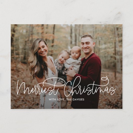 ヒップライティング メリクリスマス ポストカード (正面)