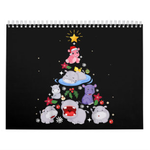ヒッポおもしろいクリスマスツリー Hippopotamusクリスマス カレンダー