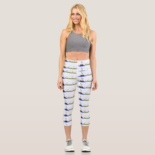 ヒッポおもしろい・バーディー二輪 カプリレギンス (正面)