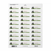 ヒッポとゴリラが草の中 ラベル (フルシート)