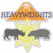 ヒッポとサイ シール (正面)