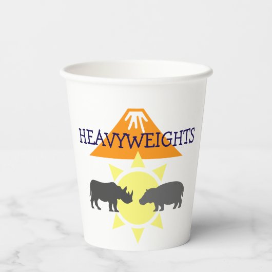 ヒッポとサイ 紙コップ (裏面)