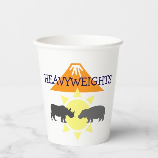 ヒッポとサイ 紙コップ (正面)