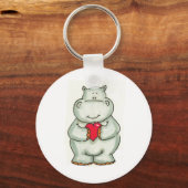 ヒッポとハート キーホルダー (正面)