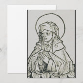 ヒッポの聖アウグスティヌスの母聖モニカ シーズンカード (正面/裏面)