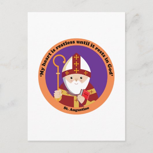 ヒッポの聖アウグスティヌス ポストカード (正面)