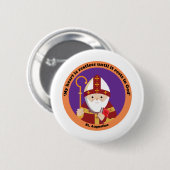 ヒッポの聖アウグスティヌス 缶バッジ (正面&裏面)