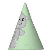 ヒッポの誕生日パーティーグリーン パーティーハット (右)