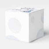 ヒッポをテーマにした赤ちゃんシャワー フェイバーボックス (正面サイド)