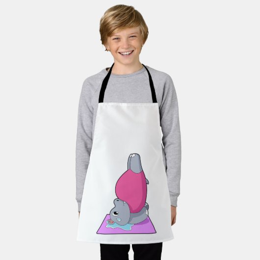 ヒッポアットヨガフィットネス エプロン (着用した状態)