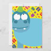 ヒッポアニマルキッドバースデーパーティ招待状 招待状 (裏面)