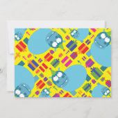 ヒッポアニマルキッドバースデーパーティ招待状 招待状 (裏面)