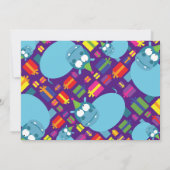 ヒッポアニマルキッドバースデーパーティ招待状 招待状 (裏面)