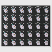 ヒッポアポップ・アートのマおもしろいス音楽Hippo Pun Dark BG ラッピングペーパー (フラット)