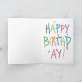 ヒッポアーティスト誕生日 カード (内部)