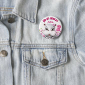 ヒッポインパールピンクフローラガール誕生日 缶バッジ (インサイチュ)