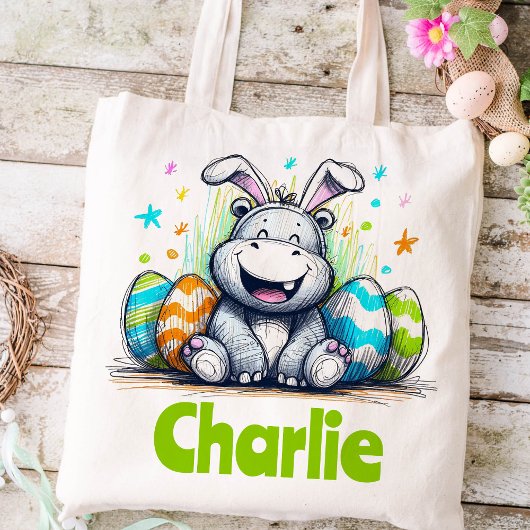 ヒッポイースターキッズ名ボーイズBunny トートバッグ