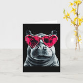 ヒッポカーインググレスハートバレンティヌデイヒポタム カード (黄色い花)