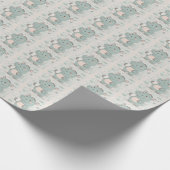 ヒッポキュートベビーパステルウォーターカラーパターン ラッピングペーパー (角)