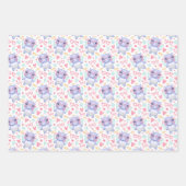 ヒッポキリン豚ラブラッピング紙セット3 ラッピングペーパーシート (正面3)