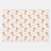 ヒッポキリン豚ラブラッピング紙セット3 ラッピングペーパーシート (正面2)