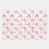 ヒッポキリン豚ラブラッピング紙セット3 ラッピングペーパーシート (正面)