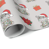 ヒッポクリスマスウィンターアニマルズヒッポスホリデー ラッピングペーパー (ロールコーナー)
