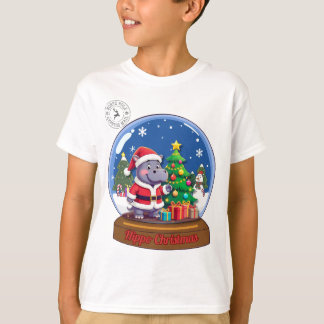 ヒッポクリスマススノーグローブ Tシャツ