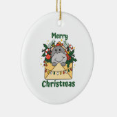 ヒッポクリスマスレターウィンターアニマルズヒッポス セラミックオーナメント (右)