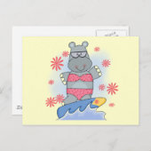 ヒッポサーフィンTシャツとギフト ポストカード (正面/裏面)