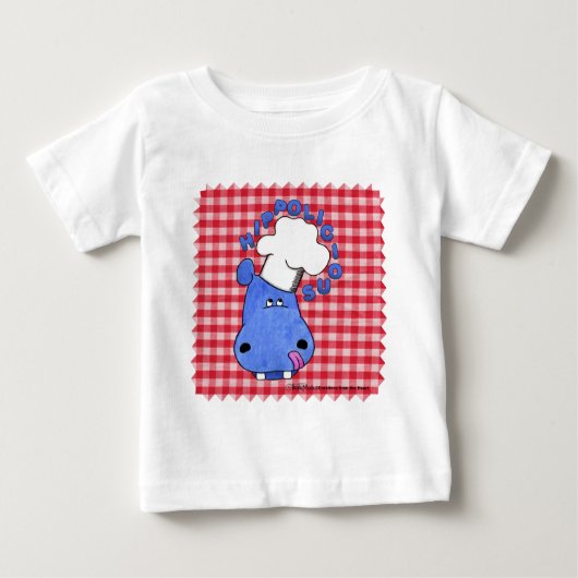 ヒッポシェフ海馬 ベビーTシャツ (正面)