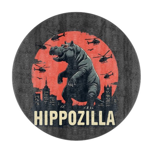 ヒッポジ不気味ラモーデンヒッポハロウィーン カッティングボード (正面)