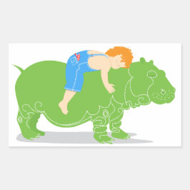 ヒッポステッカー 長方形シール