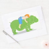 ヒッポステッカー 長方形シール (封筒)