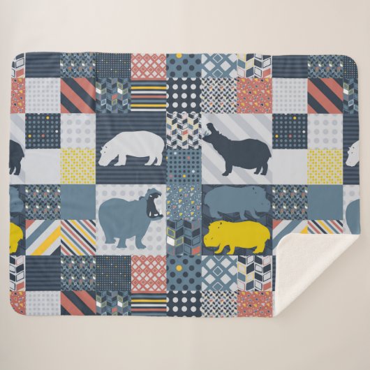 ヒッポスフェイクキルト シェルパブランケット (正面(横))