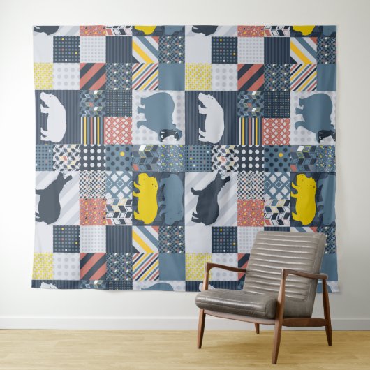 ヒッポスフェイクキルト タペストリー (インサイチュ(横))