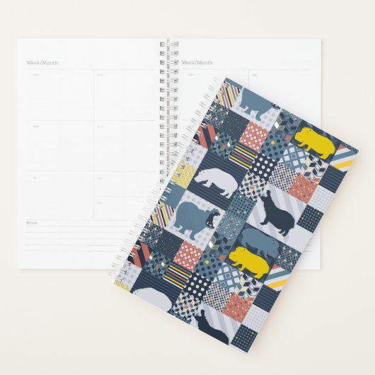 ヒッポスフェイクキルト プランナー手帳 (ディスプレー)