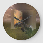 ヒッポタマスの滝たちは物語本に恋をして、 ラージ壁時計 (正面)