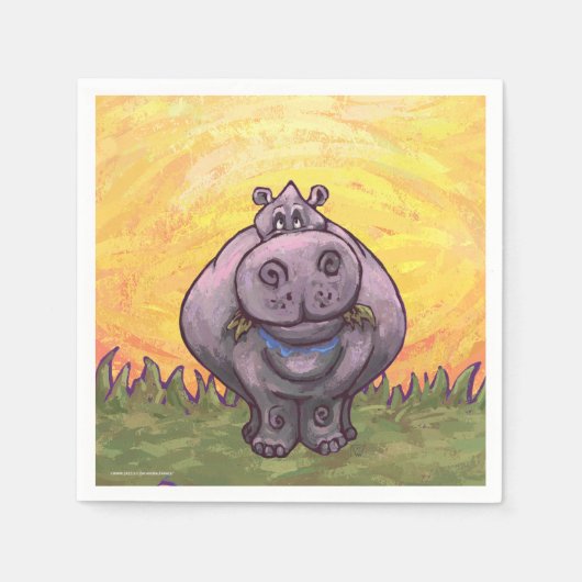 ヒッポタムスギフト&アクセサリー スタンダードカクテルナプキン (正面)