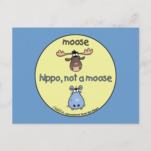 ヒッポノムース! ポストカード (正面)
