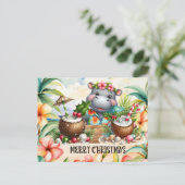 ヒッポハワイクリスマスグリーティング シーズンポストカード (スタンド正面)