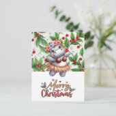 ヒッポハワイクリスマスグリーティング シーズンポストカード (スタンド正面)