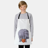 ヒッポバスケットボール選手バスケットボール エプロン (着用した状態)