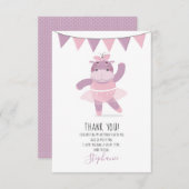 ヒッポバレリーナありがとう 招待状 (正面/裏面)