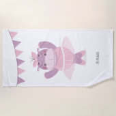 ヒッポバレリーナ ビーチタオル (正面)