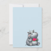 ヒッポバースデーパーティスイカ招待状 招待状 (裏面)