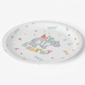 ヒッポバースデーパーティーヒッポポポタマスパーティー ペーパープレート (アングル)