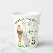 ヒッポバースデーパーティー 紙コップ (裏面)